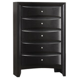 Briana Black 5-Piece Eastern King Storage Bedroom Set with Bookcase Headboard from Coaster - Luna Furniture