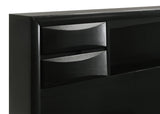 Briana Black 5-Piece Eastern King Storage Bedroom Set with Bookcase Headboard from Coaster - Luna Furniture
