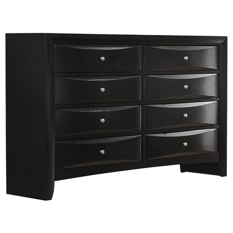 Briana Black 4-Piece Queen Storage Bedroom Set with Bookcase Headboard from Coaster - Luna Furniture