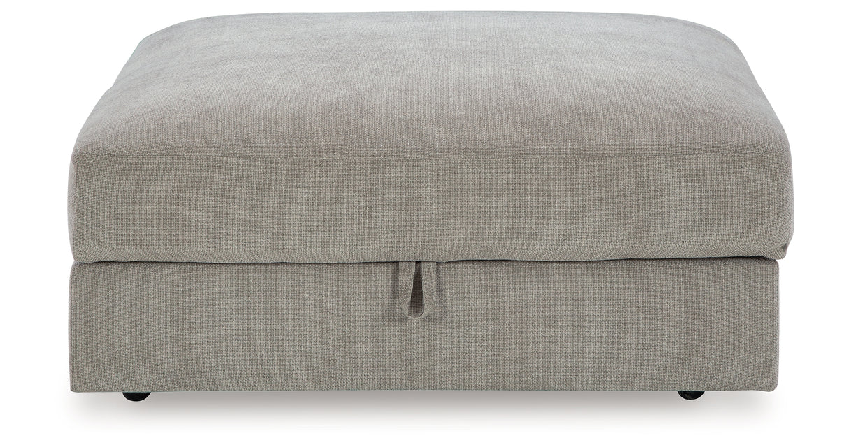 Aslan Court Pebble Ottoman With Storage from Ashley - Luna Furniture