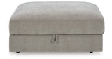 Aslan Court Pebble Ottoman With Storage from Ashley - Luna Furniture