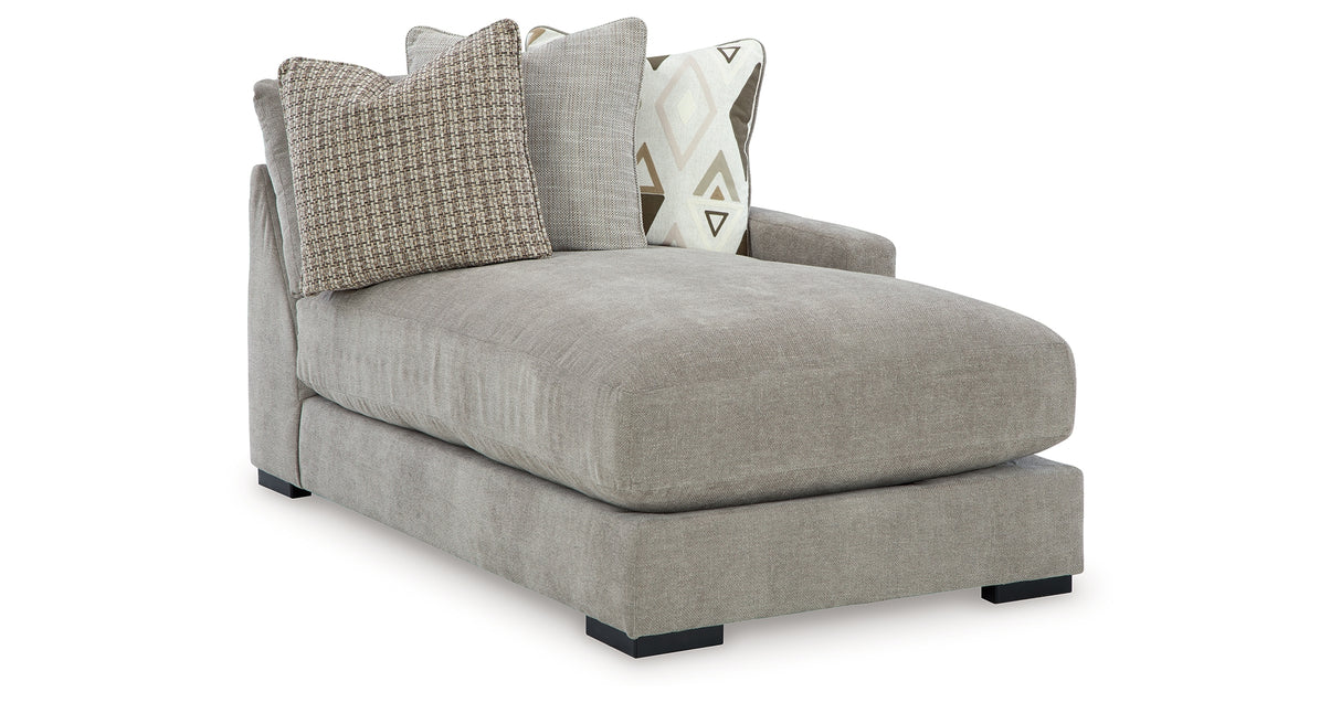 Aslan Court Pebble Right-Arm Facing Corner Chaise from Ashley - Luna Furniture