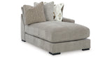 Aslan Court Pebble Right-Arm Facing Corner Chaise from Ashley - Luna Furniture