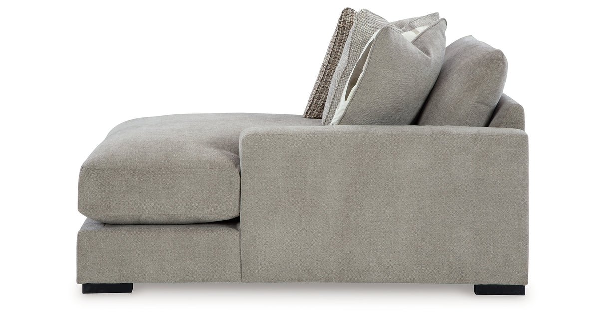 Aslan Court Pebble Right-Arm Facing Corner Chaise from Ashley - Luna Furniture