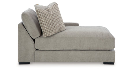 Aslan Court Pebble Right-Arm Facing Corner Chaise from Ashley - Luna Furniture