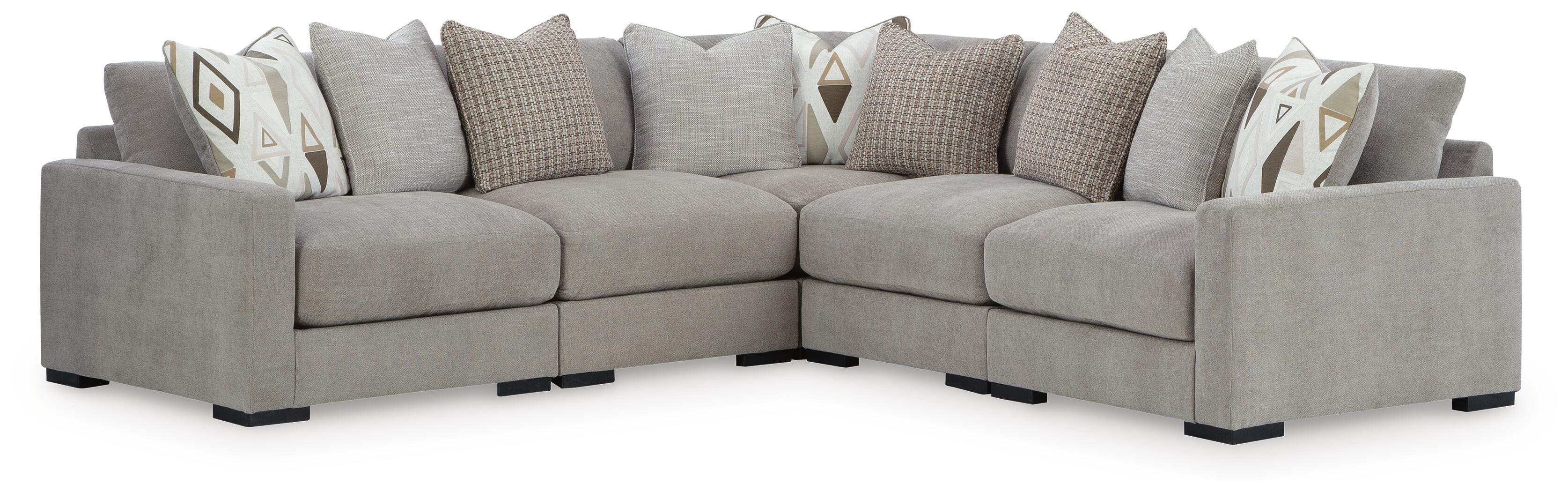 Aslan Court Pebble 5-Piece Sectional – Luna Furniture