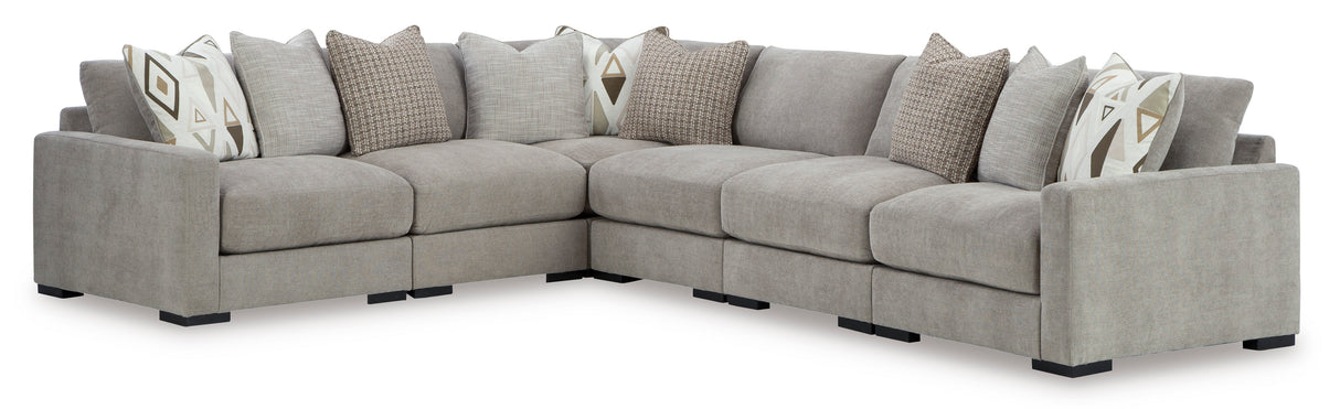 Aslan Court Pebble 6-Piece Modular Sectional from Ashley - Luna Furniture