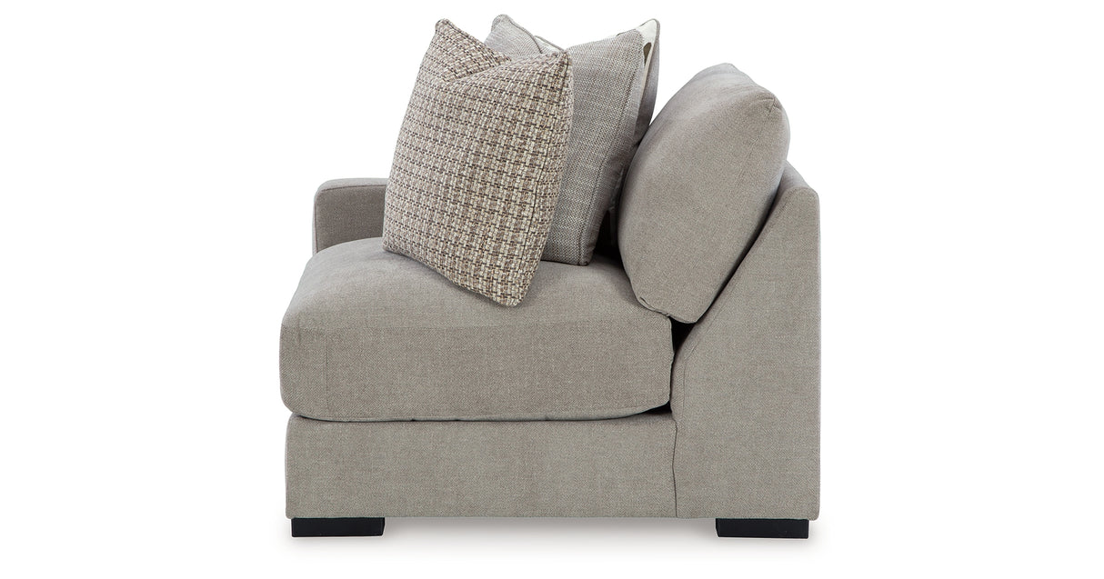 Aslan Court Pebble Left-Arm Facing Corner Chair from Ashley - Luna Furniture