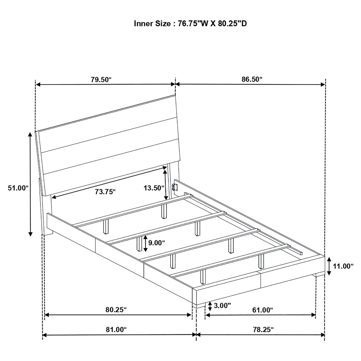 Felicity Glossy White 4-Piece Eastern King Panel Bedroom Set from Coaster - Luna Furniture