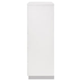 Felicity Glossy White 5-Drawer Chest from Coaster - Luna Furniture