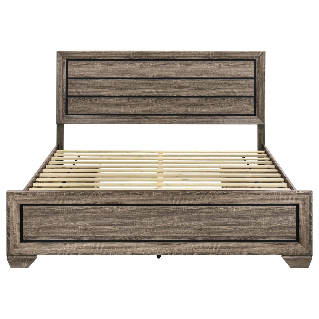 Kauffman Washed Taupe Eastern King Storage Bed from Coaster - Luna Furniture