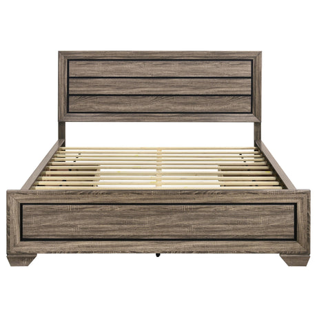 Kauffman Washed Taupe California King Storage Bed from Coaster - Luna Furniture