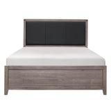 Woodrow Brownish Gray 5-Piece Bedroom Set (Queen Bed, Nightstand, Dresser, Mirror, Chest) from Homelegance - Luna Furniture