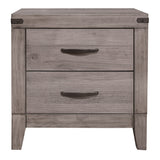Woodrow Brownish Gray 3-Piece Twin Wall Bed Set (Twin Bed, 2x Nightstand) from Homelegance - Luna Furniture