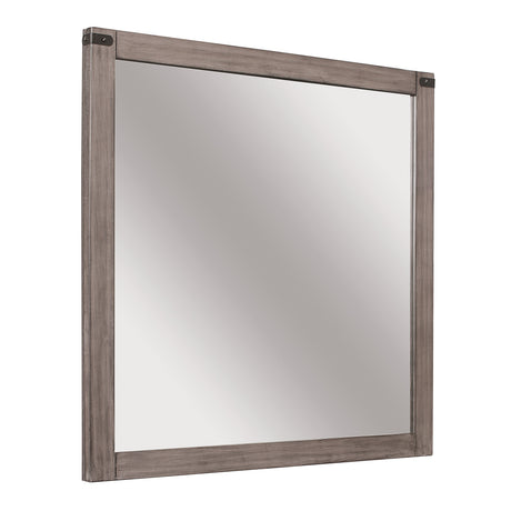 Woodrow Brownish Gray Upholstered Full Bed from Homelegance - Luna Furniture