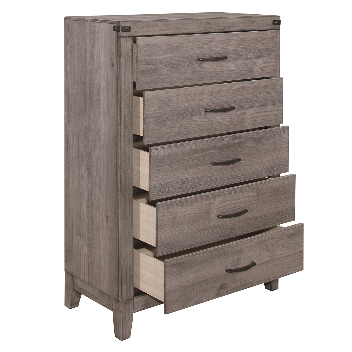 Woodrow Brownish Gray Queen Platform Bed