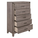 Woodrow Brownish Gray Queen Platform Bed