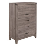 Woodrow Brownish Gray Queen Platform Bed