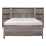 Woodrow Brownish Gray 4-Piece Youth Bedroom Set (Twin Bed, Nightstand, Dresser, Mirror) from Homelegance - Luna Furniture