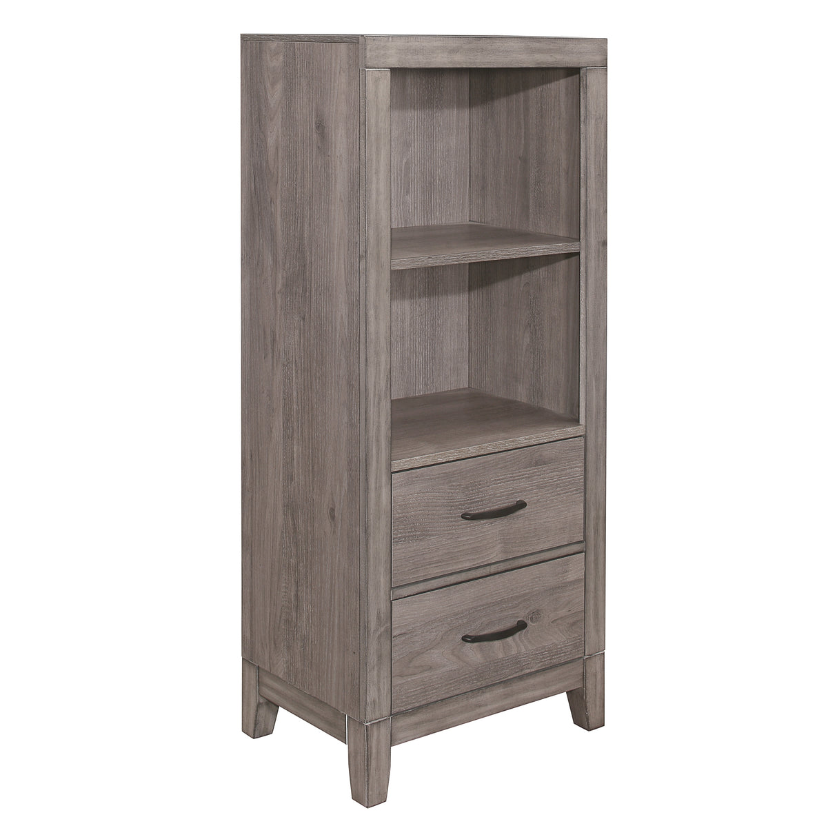 Woodrow Brownish Gray 4-Piece Youth Bedroom Set (Twin Bed, Nightstand, Dresser, Mirror) from Homelegance - Luna Furniture