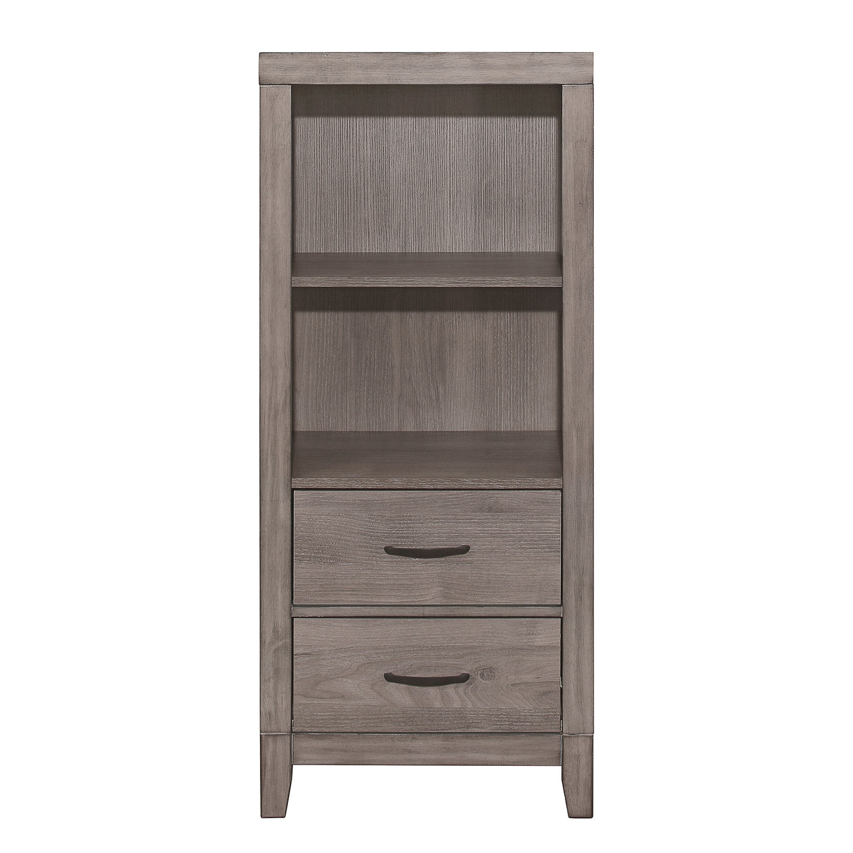 Woodrow Brownish Gray 4-Piece Youth Bedroom Set (Twin Bed, Nightstand, Dresser, Mirror) from Homelegance - Luna Furniture