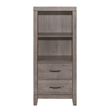 Woodrow Brownish Gray 4-Piece Youth Bedroom Set (Twin Bed, Nightstand, Dresser, Mirror) from Homelegance - Luna Furniture