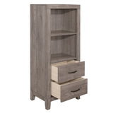 Woodrow Brownish Gray 4-Piece Youth Bedroom Set (Twin Bed, Nightstand, Dresser, Mirror) from Homelegance - Luna Furniture