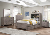 Woodrow Brownish Gray Twin Platform Bed from Homelegance - Luna Furniture