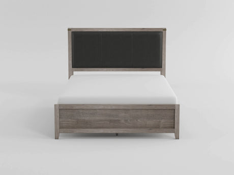 Woodrow Brownish Gray Upholstered Full Bed from Homelegance - Luna Furniture