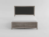 Woodrow Brownish Gray Upholstered Twin Bed from Homelegance - Luna Furniture