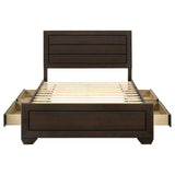 Kauffman Dark Cocoa Queen Storage Bed from Coaster - Luna Furniture