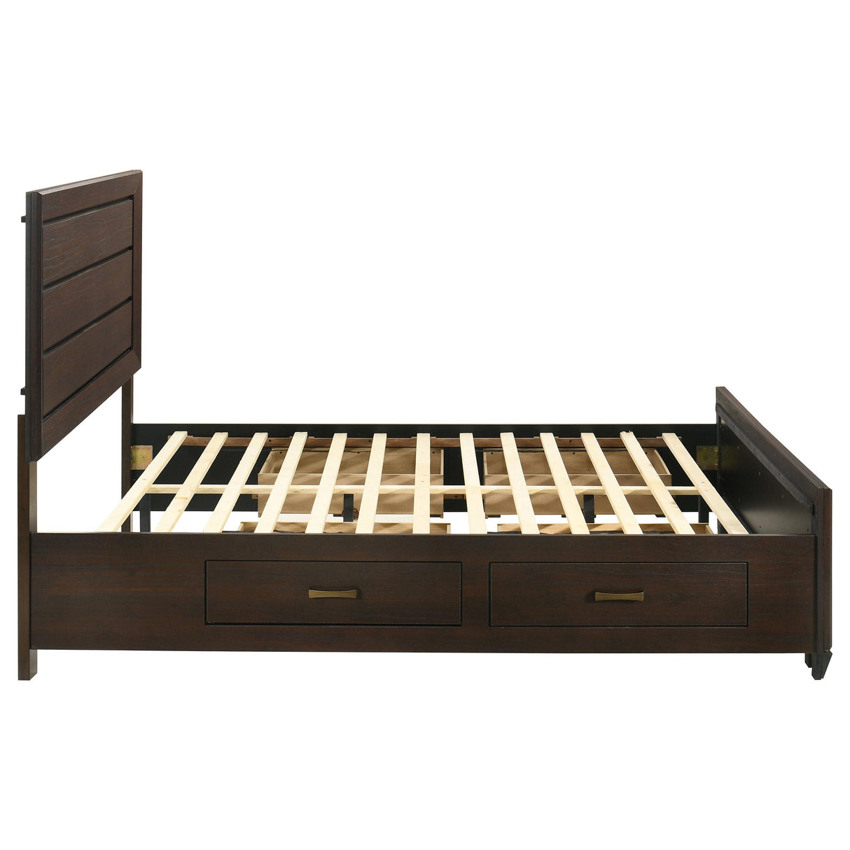 Kauffman Dark Cocoa Queen Storage Bed from Coaster - Luna Furniture