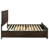 Kauffman Dark Cocoa Queen Storage Bed from Coaster - Luna Furniture