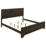 Kauffman Dark Cocoa 5-Piece Eastern King Bedroom Set with High Straight Headboard from Coaster - Luna Furniture