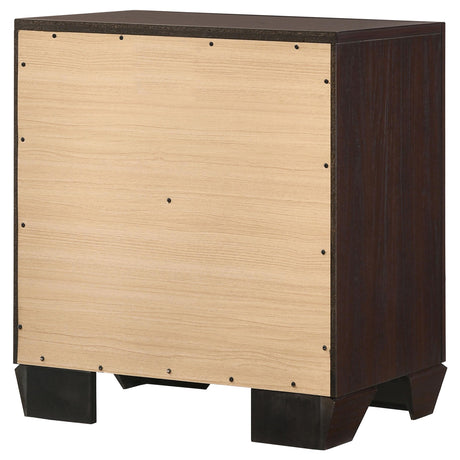 Kauffman Dark Cocoa 2-Drawer Nightstand from Coaster - Luna Furniture