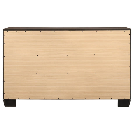 Kauffman Dark Cocoa 6-Drawer Dresser from Coaster - Luna Furniture