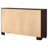 Kauffman Dark Cocoa 6-Drawer Dresser from Coaster - Luna Furniture