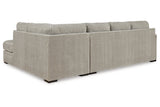 Calnita Sisal 2-Piece Sectional with Chaise from Ashley Furniture - Luna Furniture