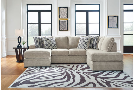 Calnita Sisal 2-Piece Sectional with Chaise from Ashley - Luna Furniture