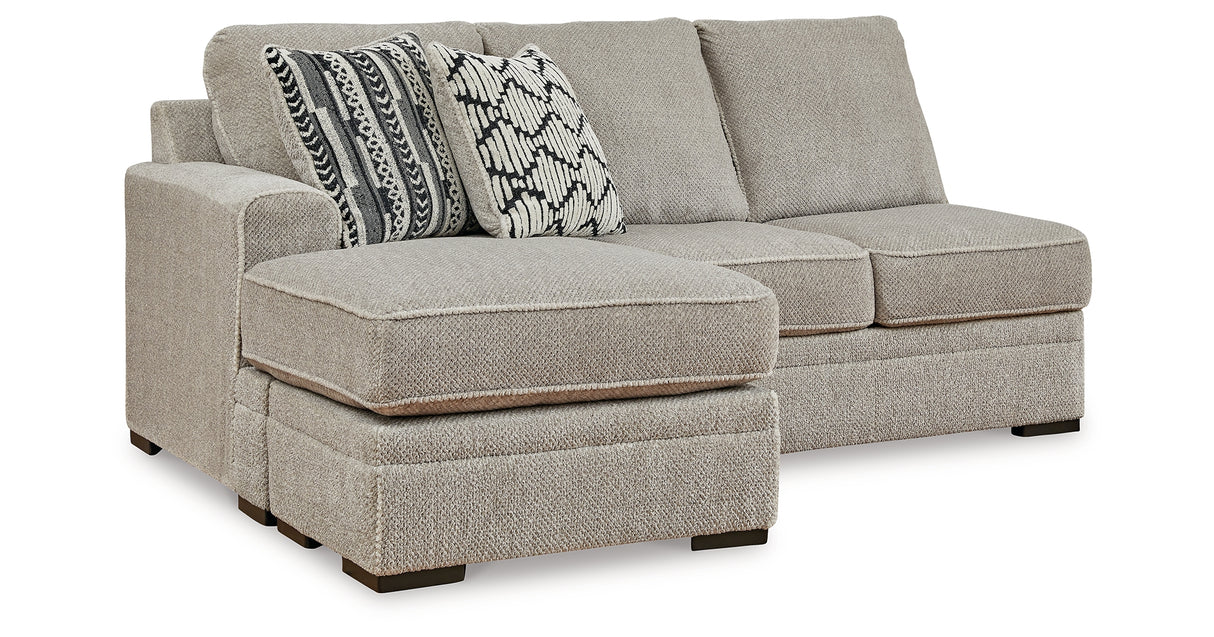 Calnita Sisal Left-Arm Facing Sofa Chaise from Ashley Furniture - Luna Furniture