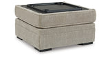Calnita 2-Piece Sectional with Ottoman in Sisal from Ashley Furniture - Luna Furniture