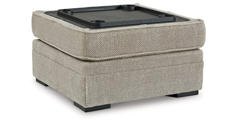 Calnita Sisal Oversized Swivel Chair and Ottoman from Ashley - Luna Furniture