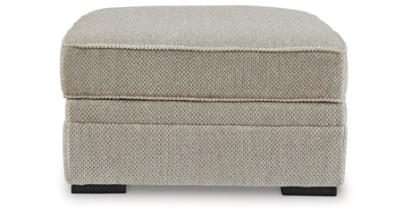 Calnita Sisal Oversized Swivel Chair and Ottoman from Ashley - Luna Furniture