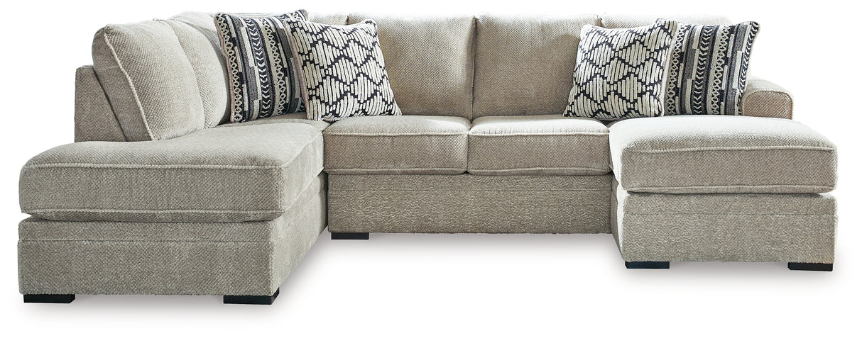 Calnita Sisal 2-Piece LAF Chaise Sectional from Ashley Furniture - Luna Furniture