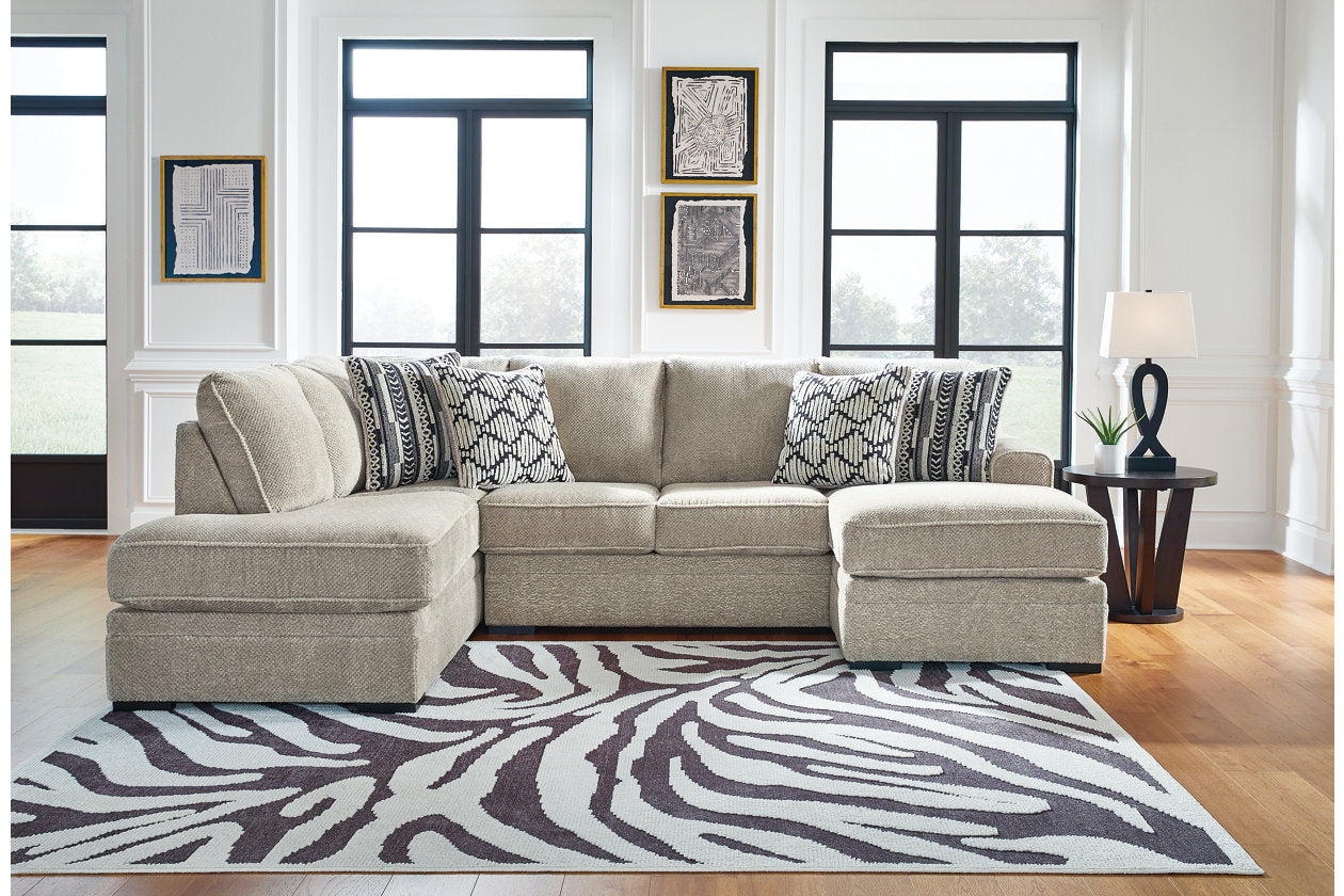 Ashley Calnita Sisal 2-Piece Sectional with Chaise 20502S2 – Luna