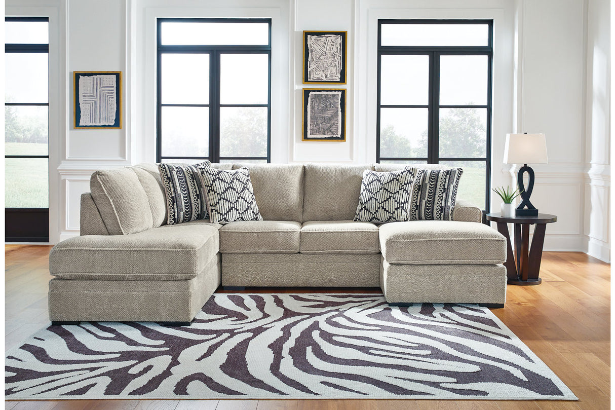 Calnita Sisal 2-Piece Sectional with Chaise from Ashley Furniture - Luna Furniture