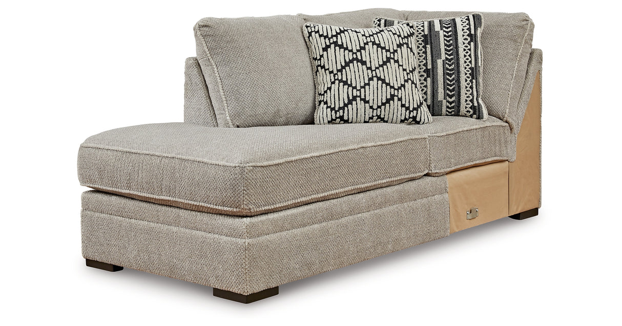 Calnita Sisal Left-Arm Facing Corner Chaise from Ashley Furniture - Luna Furniture