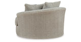 Calnita Sisal Oversized Swivel Accent Chair from Ashley Furniture - Luna Furniture