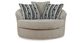 Calnita Chair and Ottoman in Sisal from Ashley Furniture - Luna Furniture