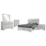 Miranda White 5-Piece Eastern King Bedroom Set from Coaster - Luna Furniture